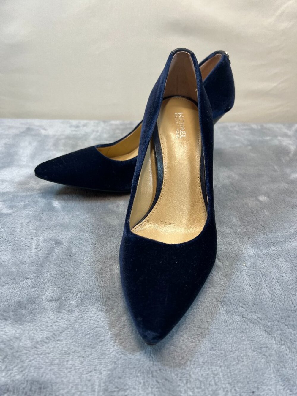 Michael Kors navy suede pointed toe pumps size 7